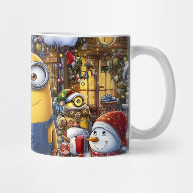 Merry Minions: Festive Christmas Art Prints Featuring Whimsical Minion Designs for a Joyful Holiday Celebration! by insaneLEDP